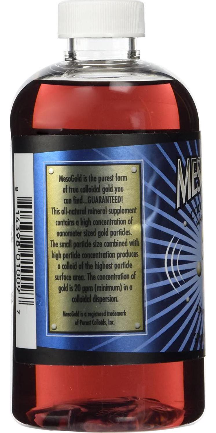 MesoGold 20 ppm Colloidal Gold 250 mL/8.45 Oz
