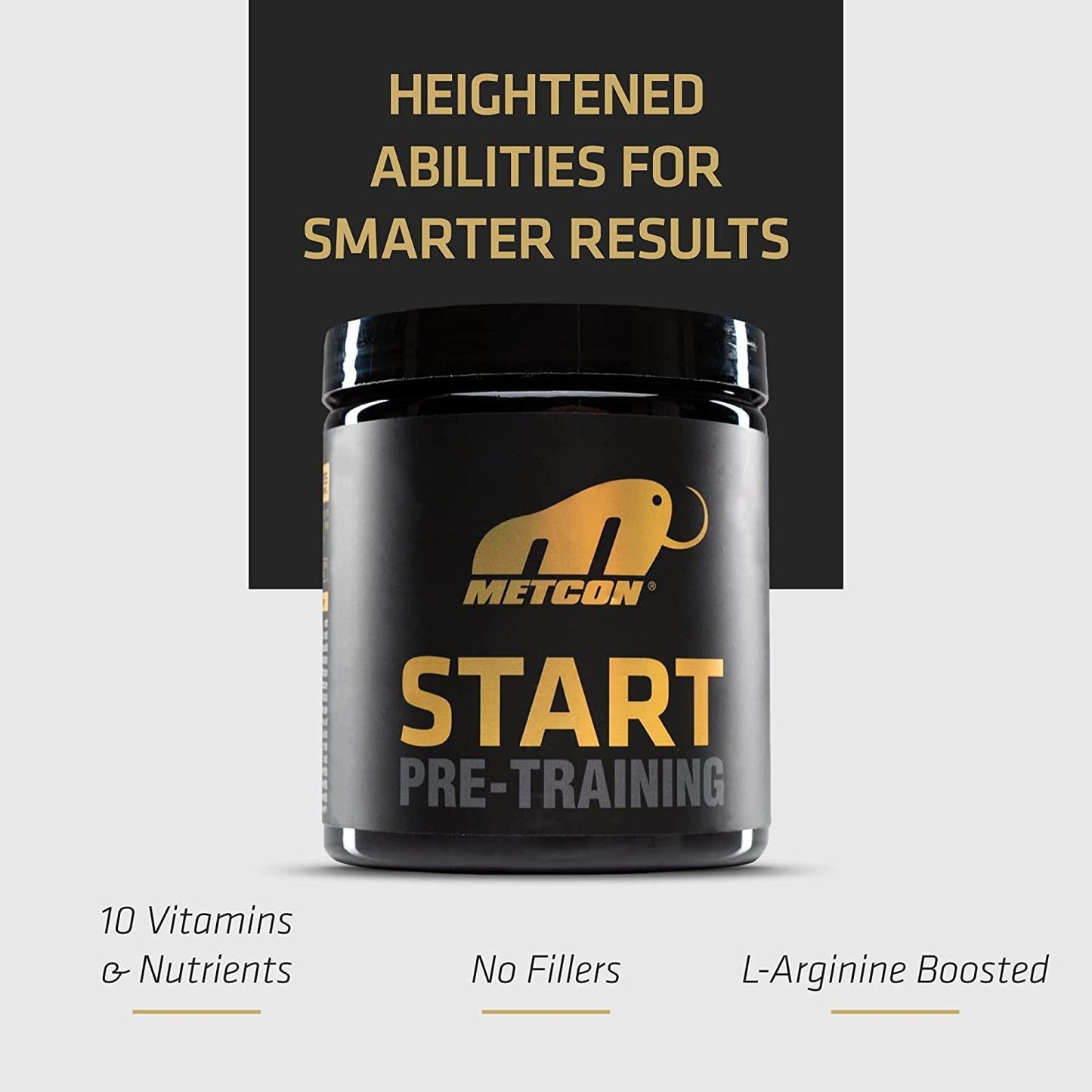 MetCon Start Pre-Workout Supplement- The Ultimate Pre Training Powder For Nitric Oxide Production and Lactic Acid Build Up - All Natural Formula For Muscle Endurance, Supreme Energy and Focus- 30 Servings