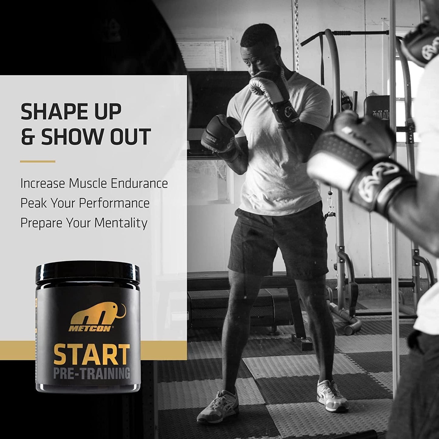 MetCon Start Pre-Workout Supplement- The Ultimate Pre Training Powder For Nitric Oxide Production and Lactic Acid Build Up - All Natural Formula For Muscle Endurance, Supreme Energy and Focus- 30 Servings