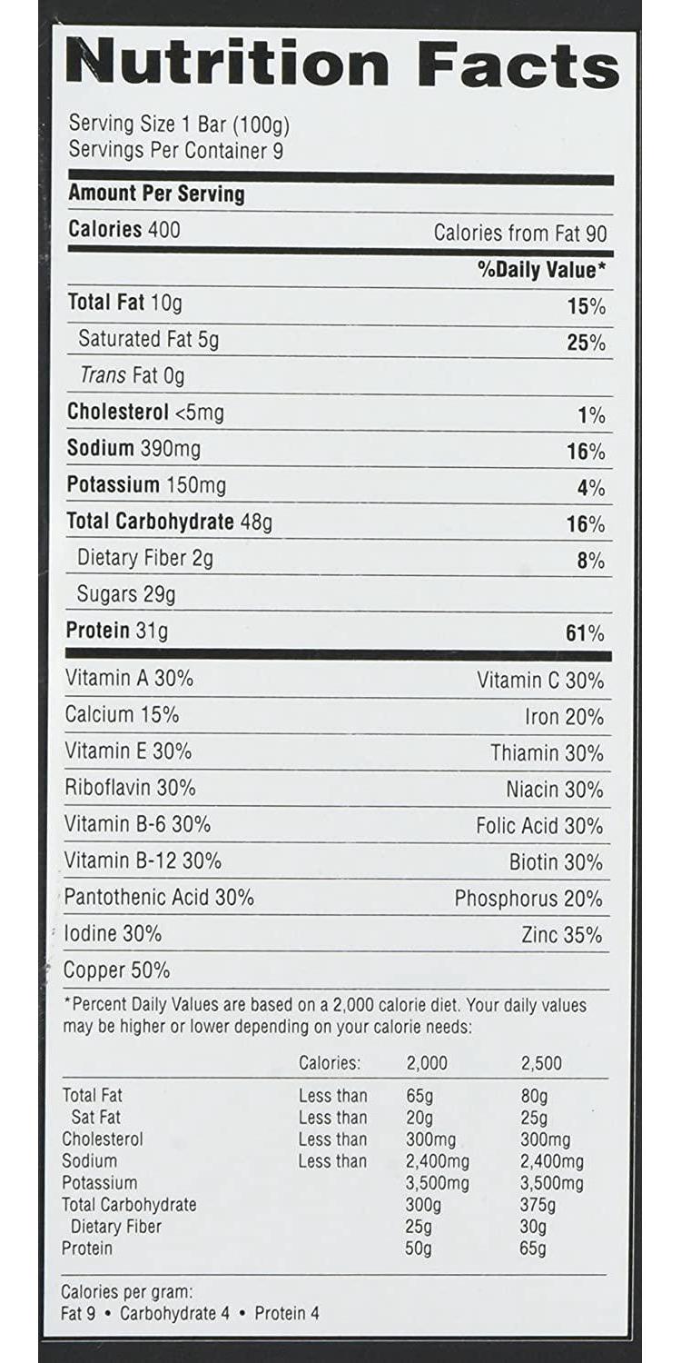Met-Rx Big 100 Colossal Apple Pie, 9 Count