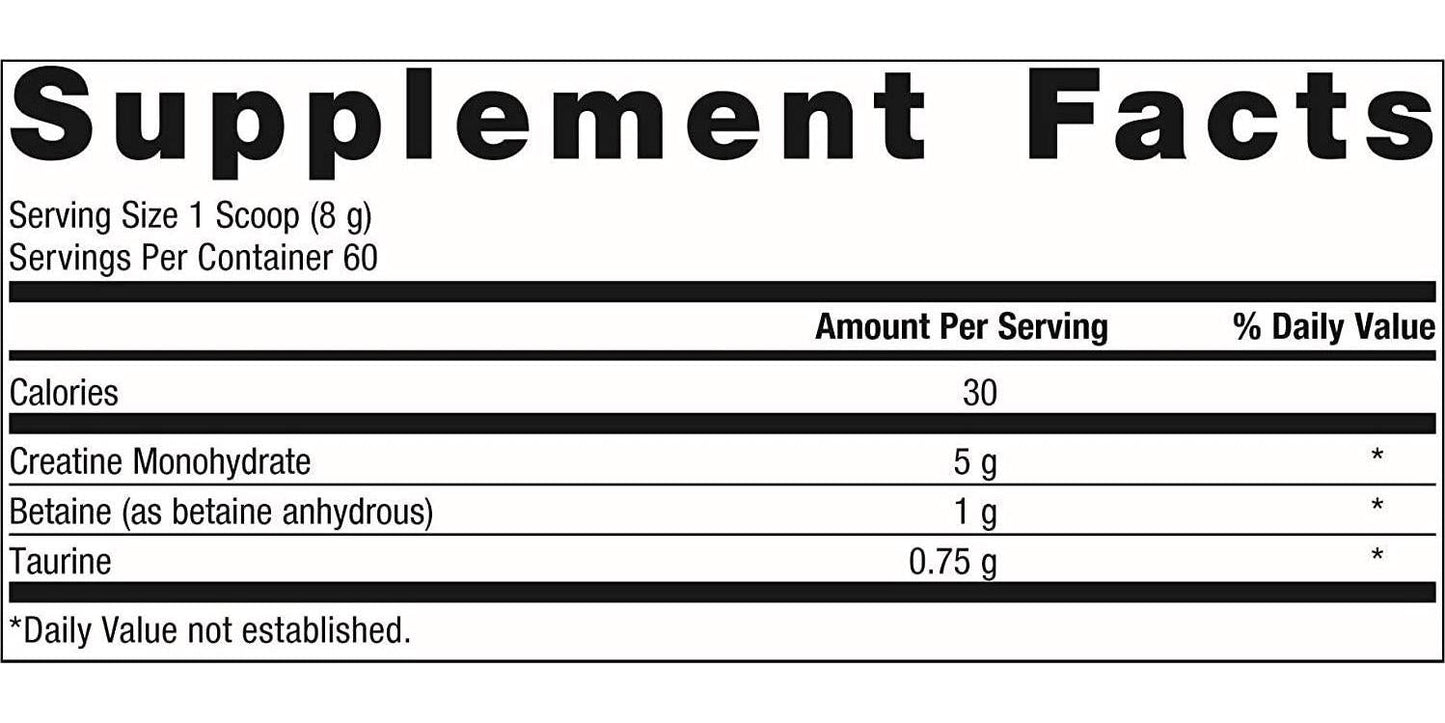 Metagenics - Creatine UP Powder, Creatine Monohydrate, Taurine, and Betaine, 60 Servings
