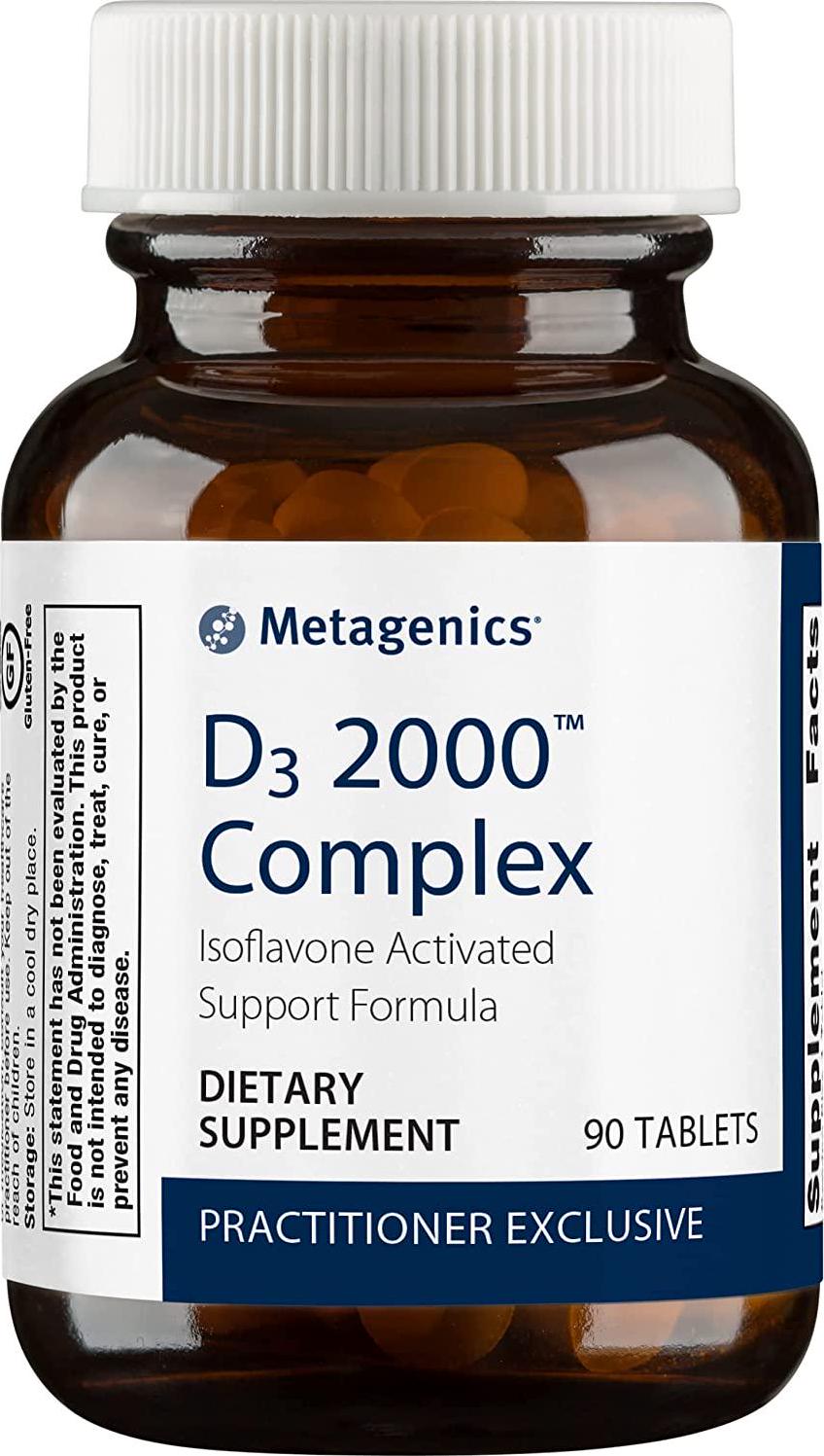 Metagenics D3 2,000 Complex Vitamin D Supplement 50 mcg (2,000 IU) Support for Bone, Cardiovascular, and Immune Health* | 90 Count
