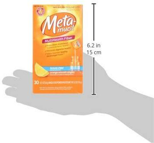 Metamucil Fiber Singles Smooth Texture Sugar Free Orange - 30 Packets