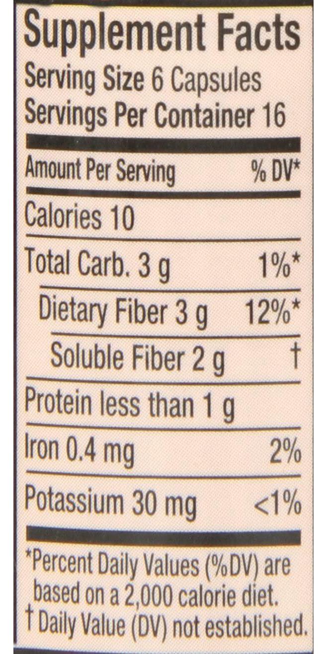 Metamucil Multi-Health Fiber Capsules by Meta, 100 Capsule Bottle