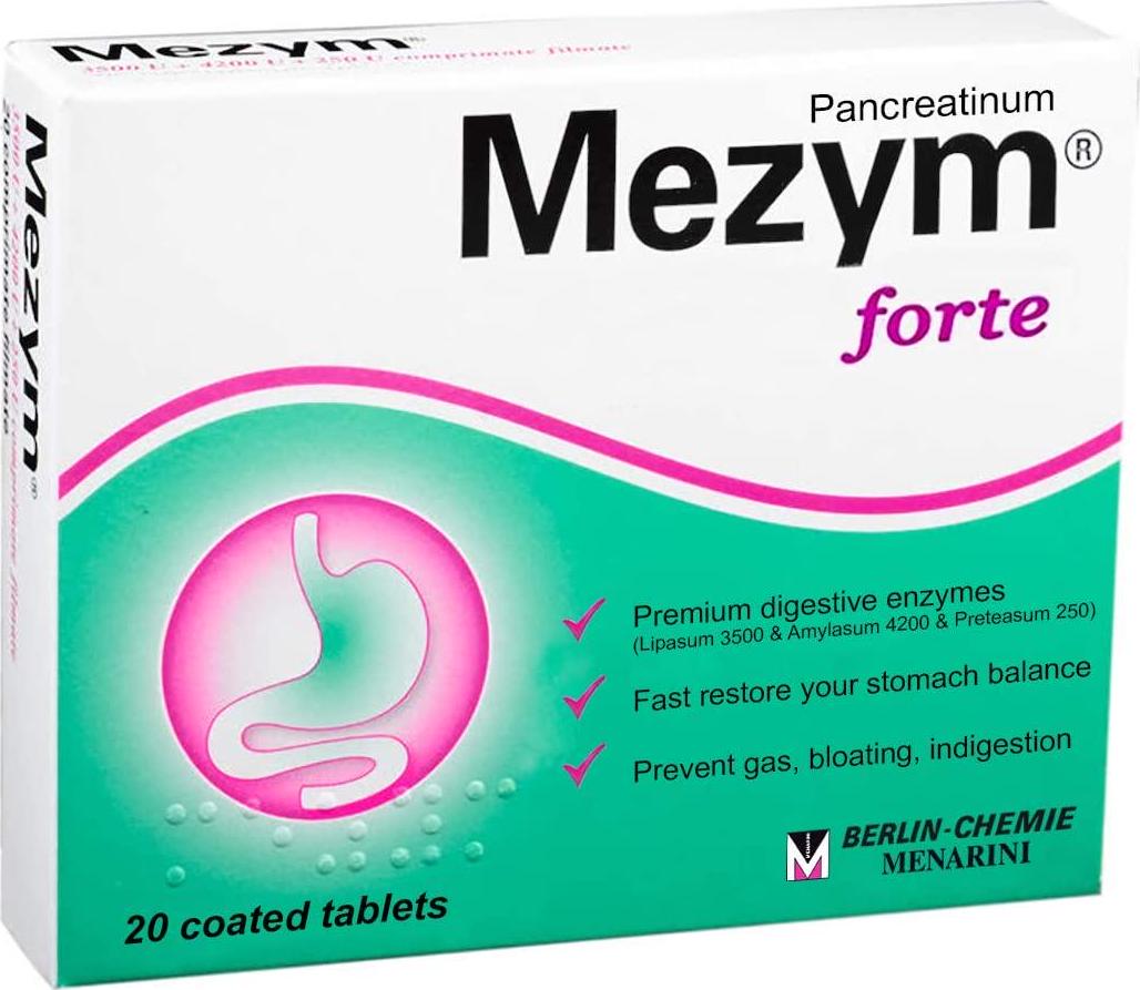 Mezym Forte 20 tablets