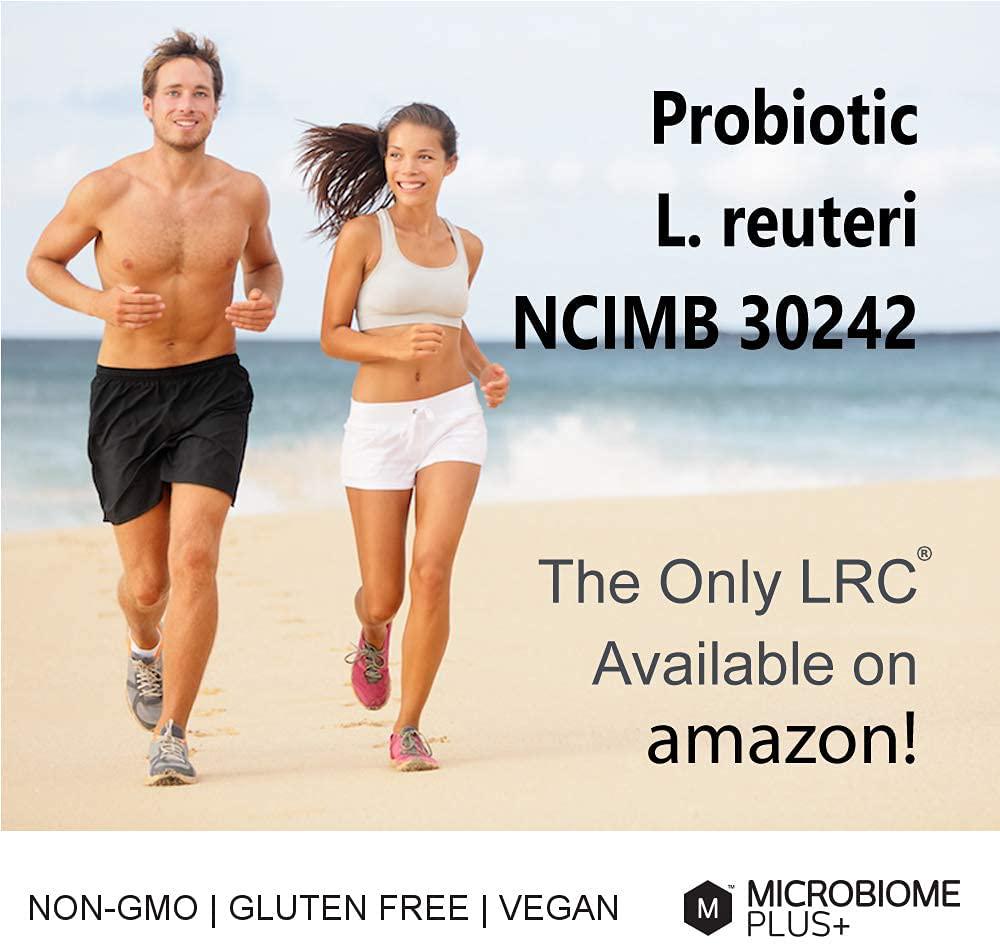 Microbiome Plus Gastrointestinal Probiotics L Reuteri NCIMB 30242 GI Digestive Supplements, Allergy Safe and Gluten Free for Men and Women (1 Month Supply) …