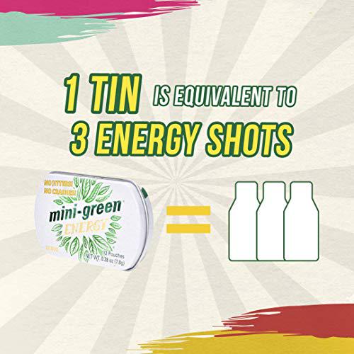 Mini-Green Energy Natural, Organic Energy Boost Pouches, 4-Flavor Sample Pack, 4-Pack
