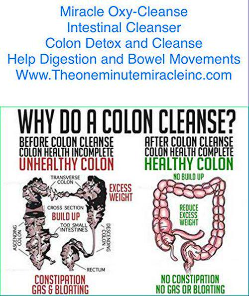Miracle Oxy-Cleanse 120 Vegetarian Capsules Colon Cleanser
