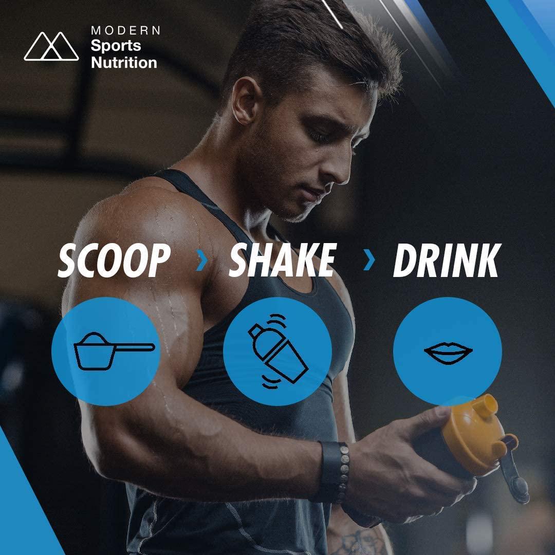Modern BCAA+ Original Branched Chain Amino Acid Powder Watermelon | Sugar Free Post Workout Muscle Recovery and Hydration Drink with 15g Amino Acids and 8:1:1 BCAA Ratio for Men and Women | 30 Servings