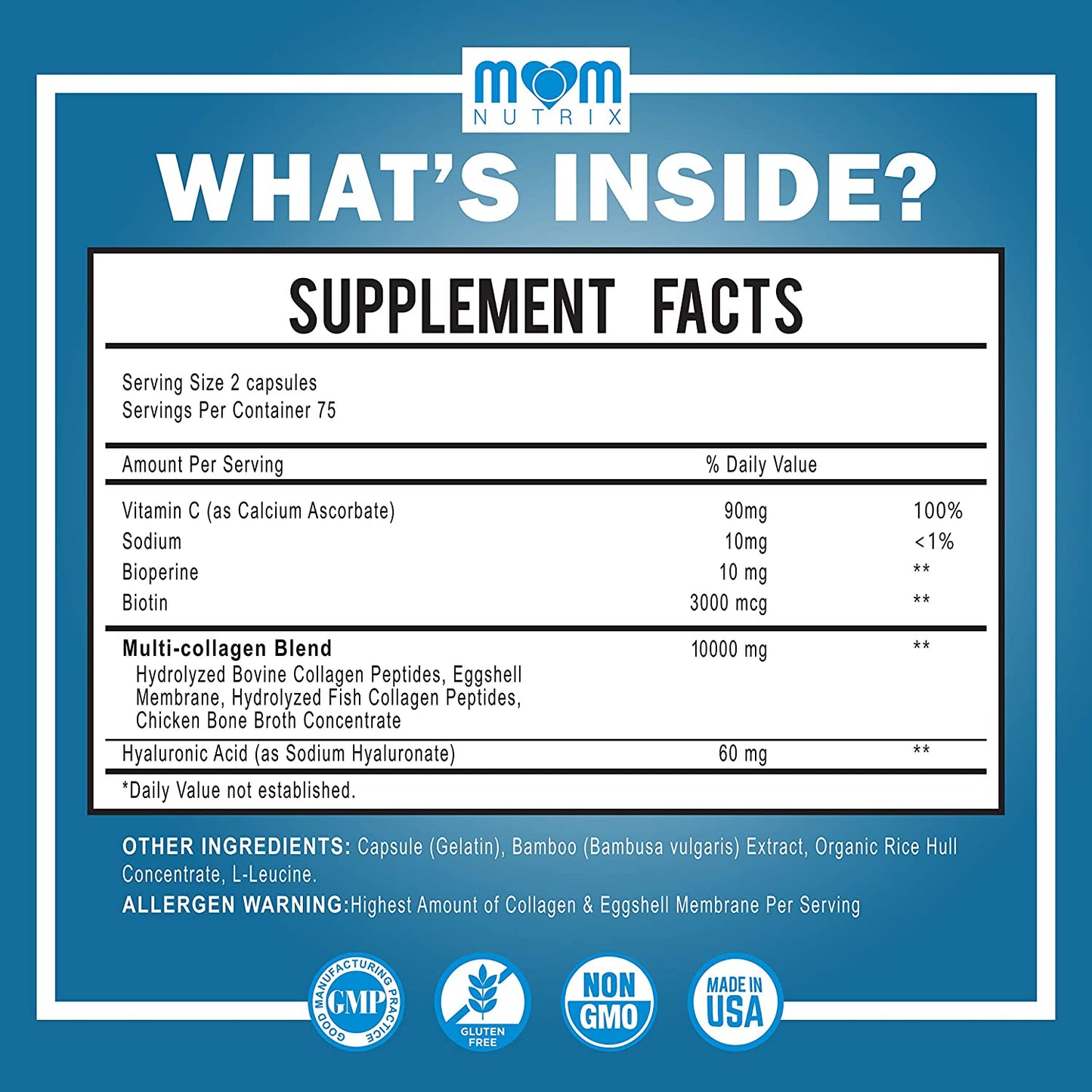 Mom Nutrix Ultimate Collagen Peptides 10,000 MG