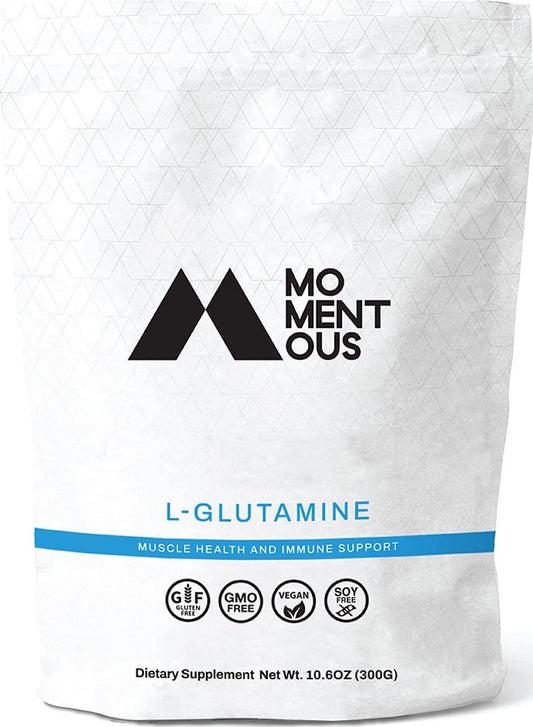 Momentous Huberman Stack, L-Glutamine Powder, 60 Servings