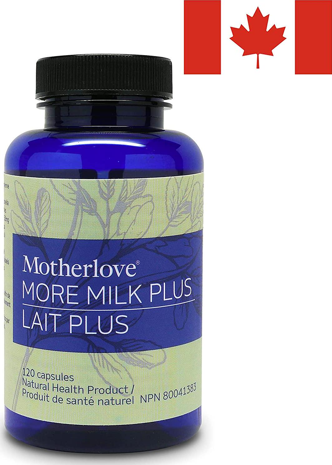 Motherlove-More Milk Plus, Fast-Acting Herbal Breastfeeding Supplement for Nursing and Pumping Moms' Milk Supply, Potent Lactation Support, Alcohol-Free Vegan Liquid Capsules with Organic Herbs, 120 ct.