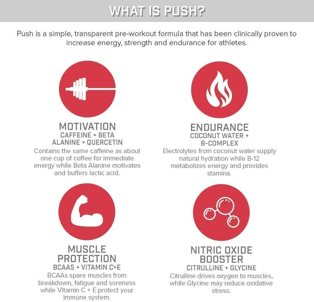 Motivate and Gain Workout Bundle: SFH Pure Whey Vanilla Protein and Push Pre-Workout Powder