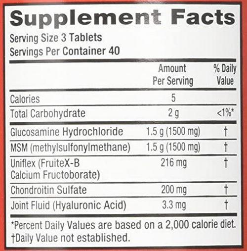 Move Free Advanced Plus MSM, 120 tablets - Joint Health Supplement with Glucosamine and Chondroitin (Pack of 3)