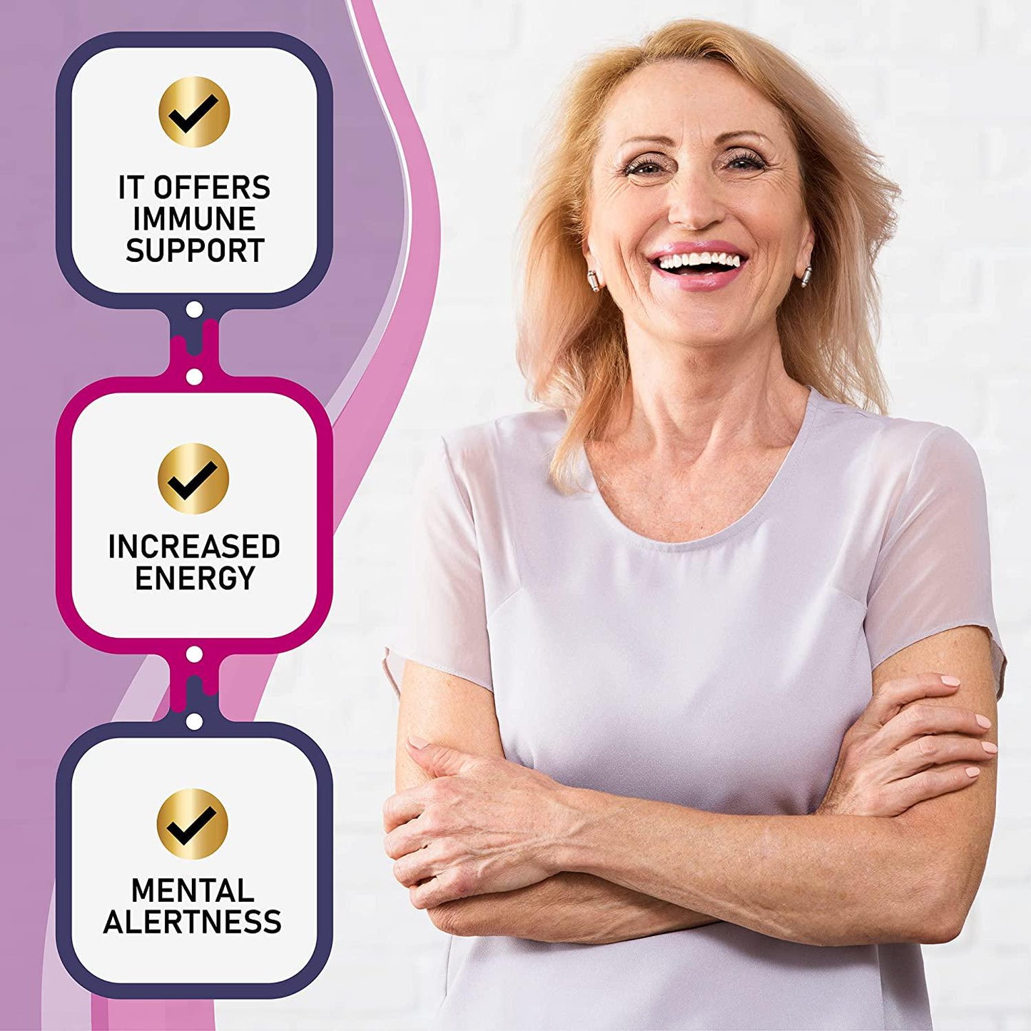 Multivitamin for Women with Zinc and Vitamins C, B12, D3, for Immune Support, Complete Natural Daily Multi Vitamins for Adults, 60 Capsules