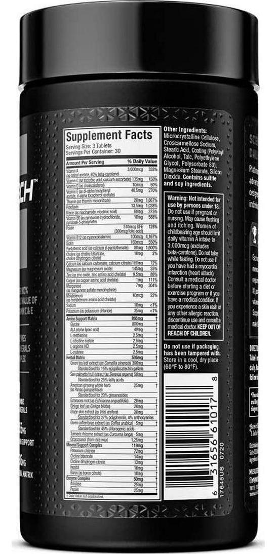 MuscleTech Multivitamin, Multi Vitamin for Adults, 90 caplets