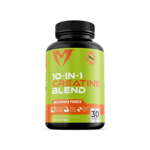 Muscle Envy 10-in-1 Creatine-Unflavored-The King of Creatine Leading to Massive Gains, Special Blend of Creatine Formulated to Excel Muscle Mass-Creatine Monohydrate, Vegan Keto Gluten-Free