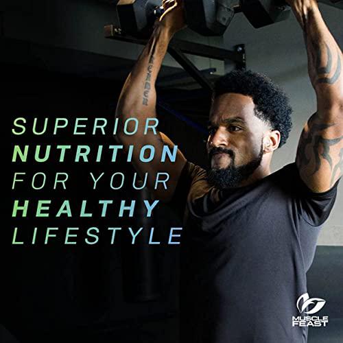 Muscle Feast 8 Hour Energy All Natural No Artificial Ingredients Keto-Friendly Sugar-Free Pre-Workout, Peach Mango, 300g