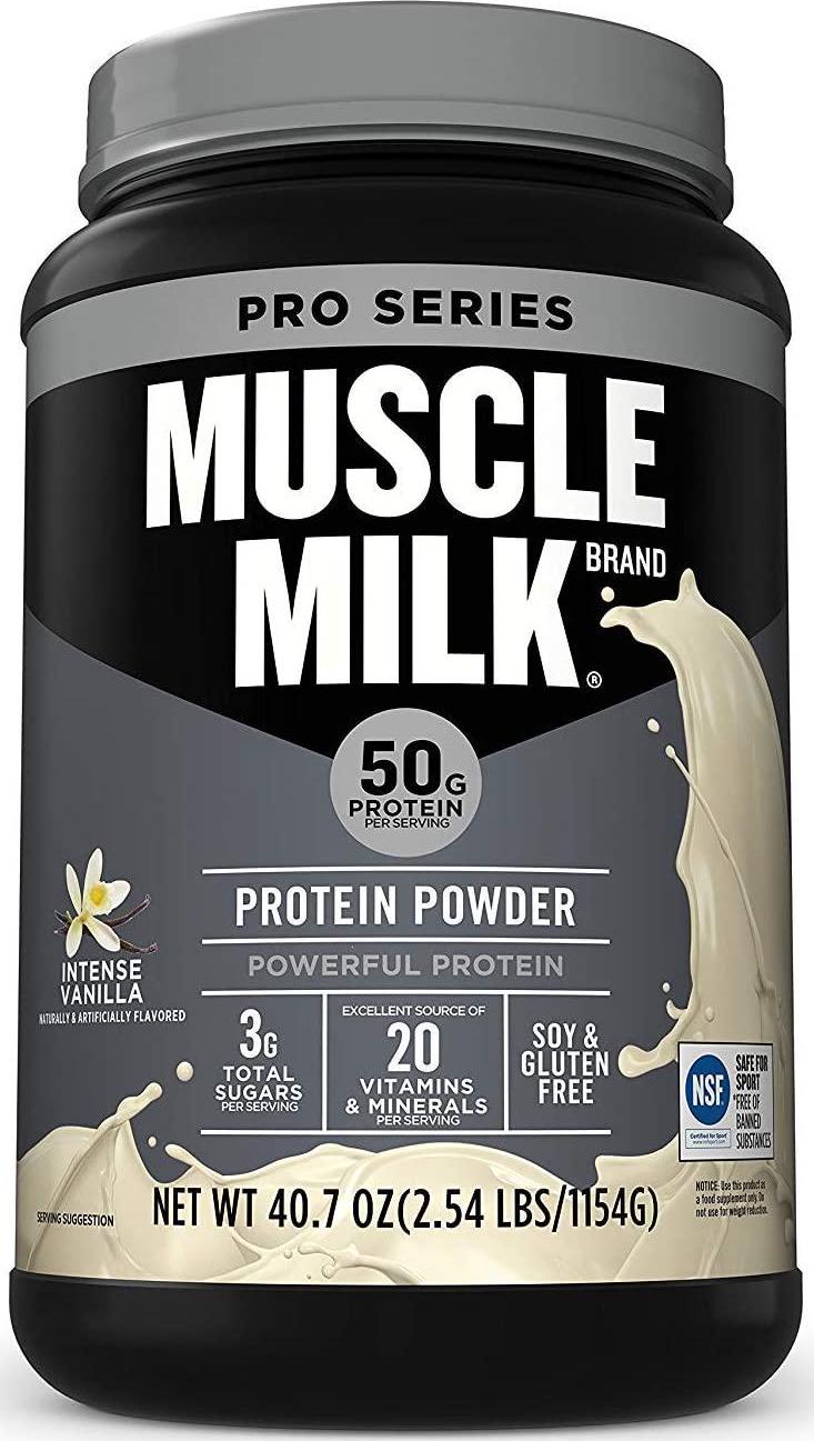 Muscle Milk Powder Pro Series, 50 Grams Protein, Intense Vanilla, 2 Pounds