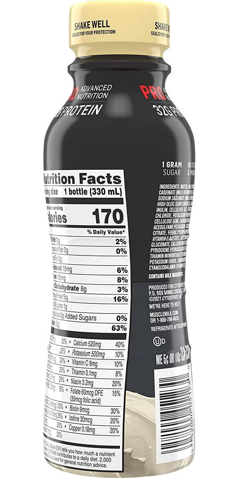 Muscle Milk Pro Advanced Nutrition , , 299.9ml(11.16 ) , 12 , 32g, 1g, , 5g , , ,
