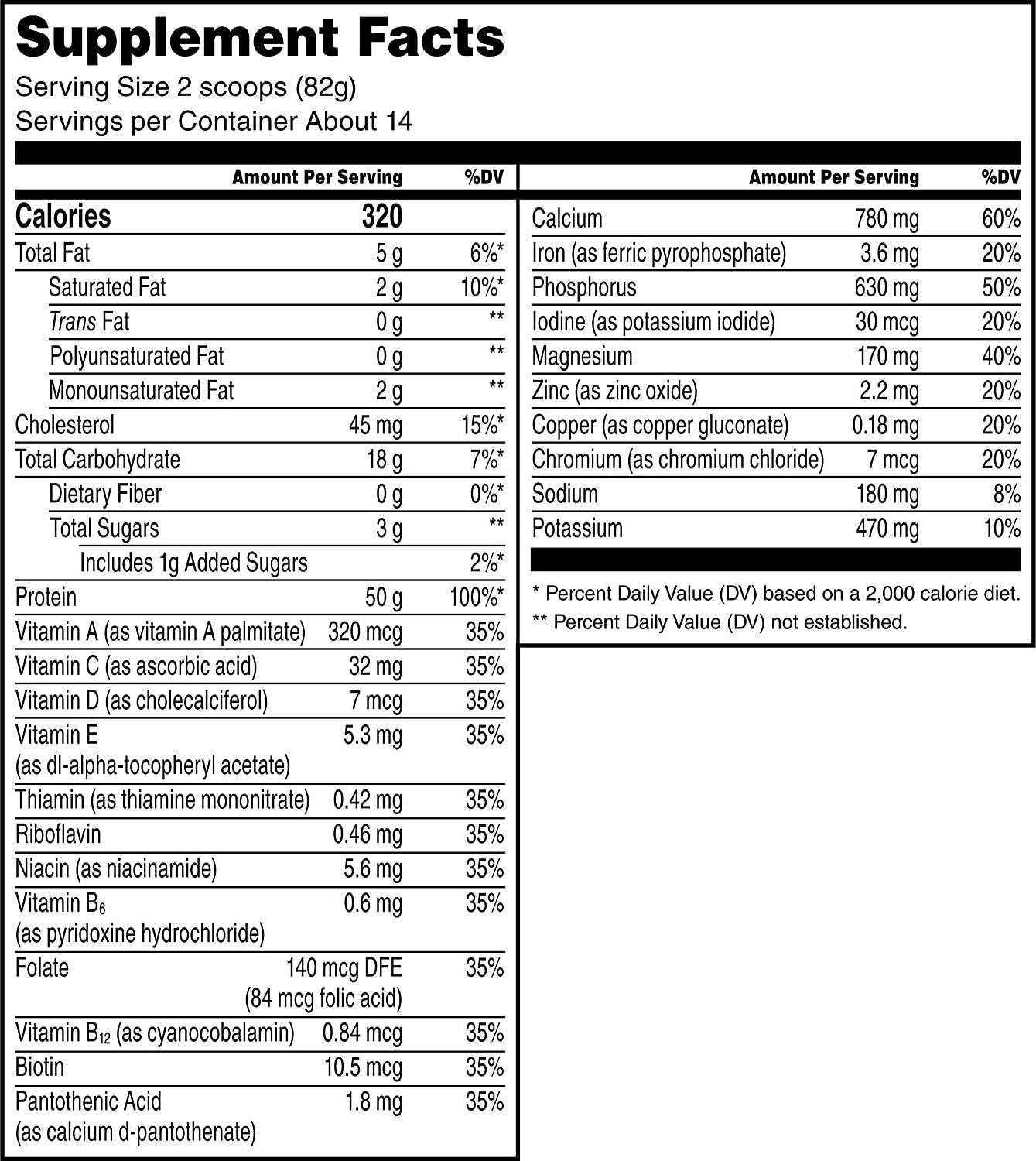 Muscle Milk Pro Series Protein Powder, Intense Vanilla, 50g Protein, 2.54 Pound