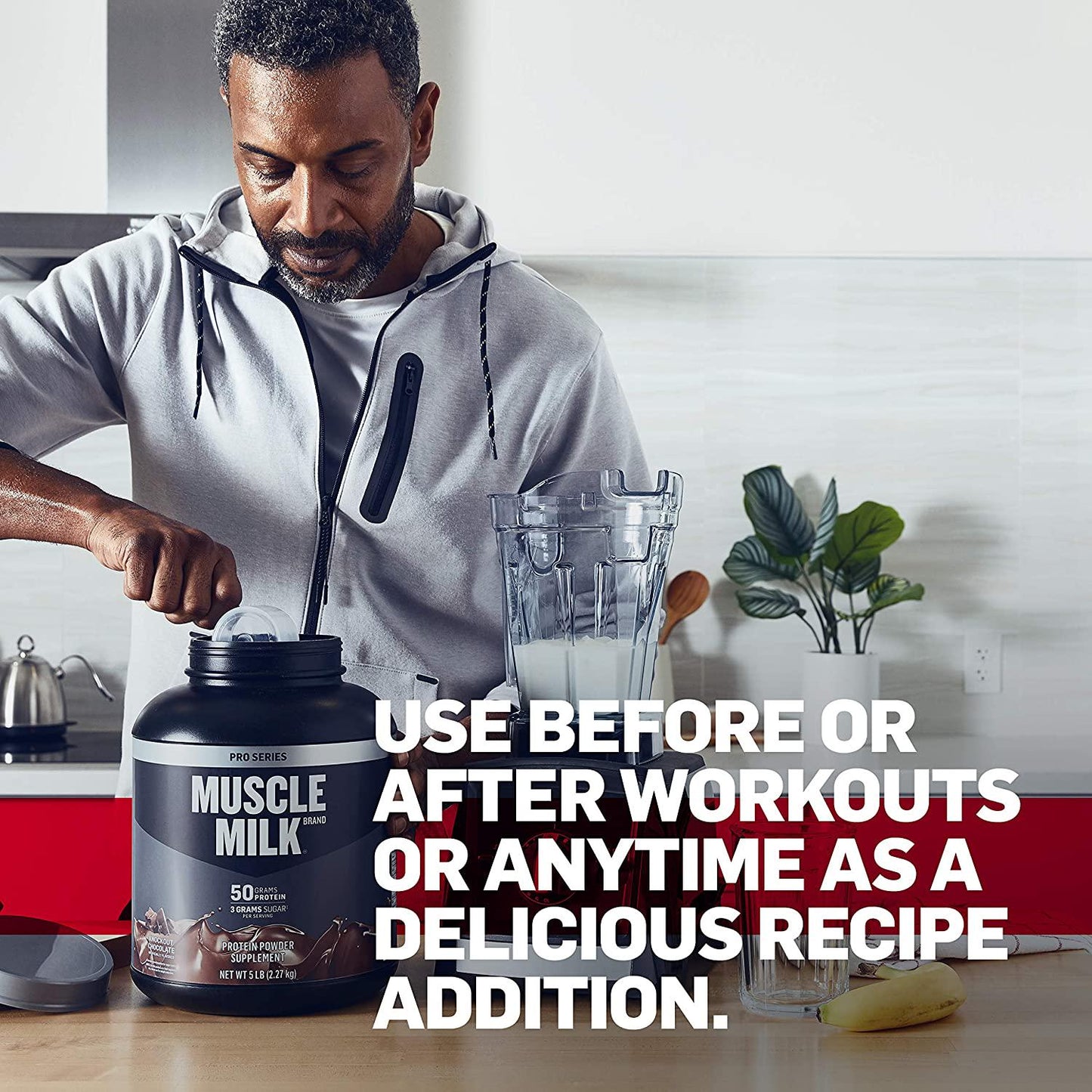 Muscle Milk Pro Series Protein Powder, Intense Vanilla, 50g Protein, 2.54 Pound