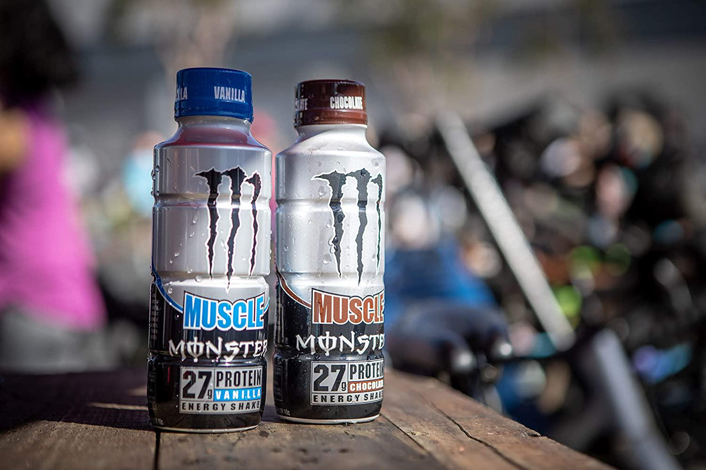 Muscle Monster Chocolate Energy Shake, Protein + Energy Drink, 15 Ounce (Pack of 12)