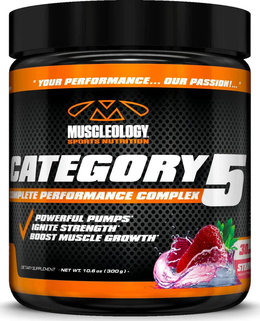 Muscleology Sports Nutrition Category 5 Complete Creatine Complex Pink Lemonade 30 Servings