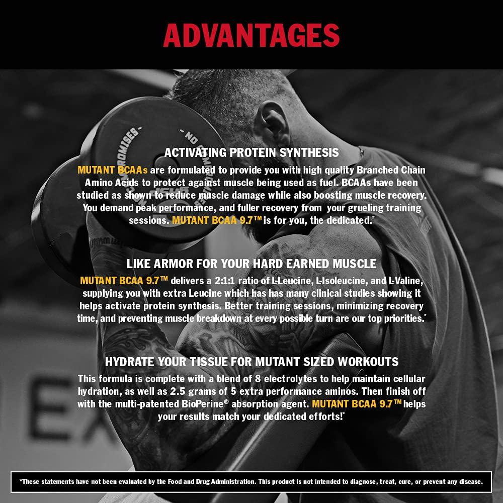 Mutant Bcaa 9.7 Supplement, Pineapple Passion, 0.76 Pound