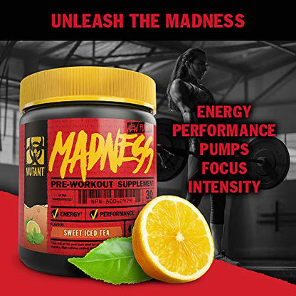 Mutant Madness - Redefines The Pre-Workout Experience and Takes it to a Whole New Extreme Level, Engineered Exclusively for High Intensity Workouts, 225g Fruit Punch