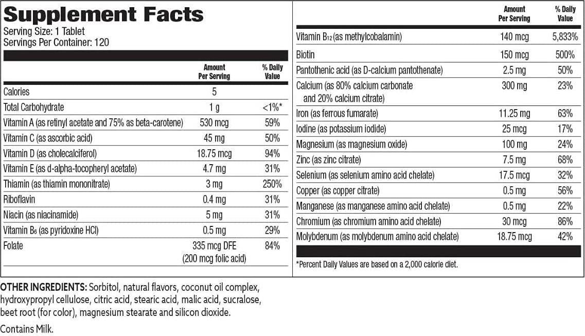 My Bariatric Vitamins Chewable Bariatric MultiVitamin, Berry Flavor (120 ct)