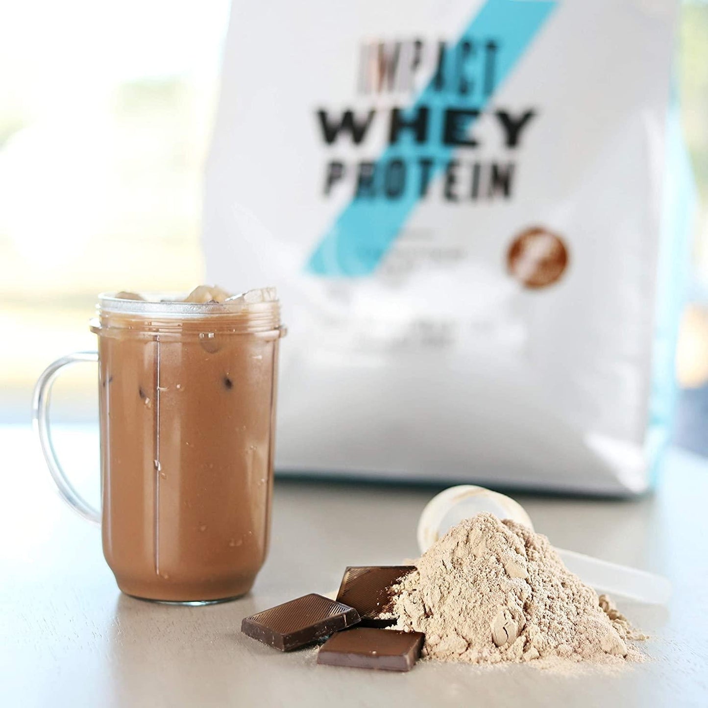 Myprotein Impact Whey Protein Blend, Chocolate Smooth, 2.2 lbs (40 Servings)