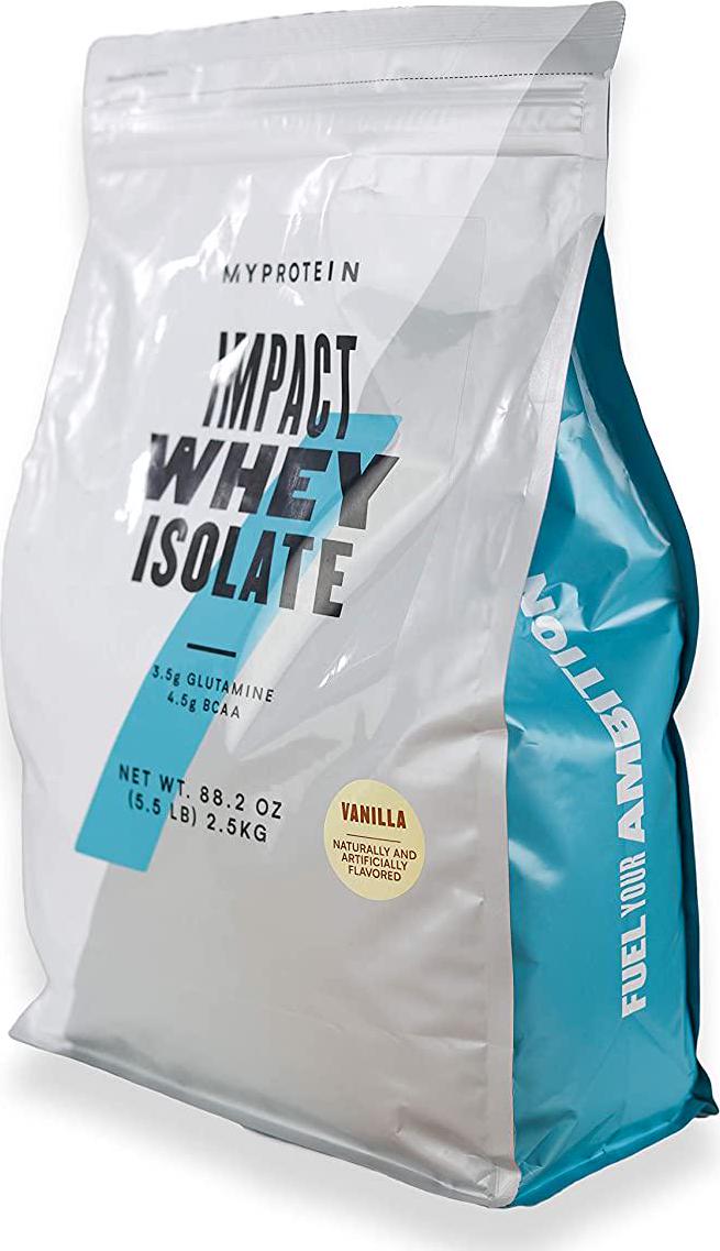 Myprotein Impact Whey Isolate powder - Vanilla 5.5 lbs. (100 Servings)