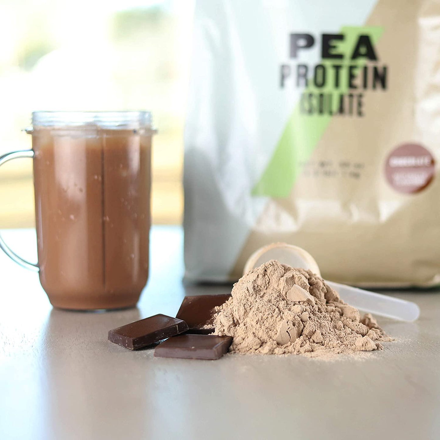 MyproteinÂ MYVEGAN Pea Protein Isolate Powder, Chocolate Stevia, 2.2 Lb (33 Servings)