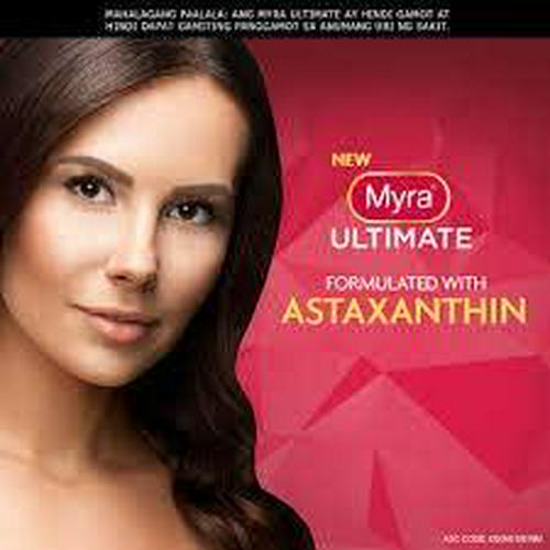 Myra Ultimate Vitamin E Astaxanthin Lycopene Dietary Supplement 30 Softgel Capsules for Glowing Young Skin