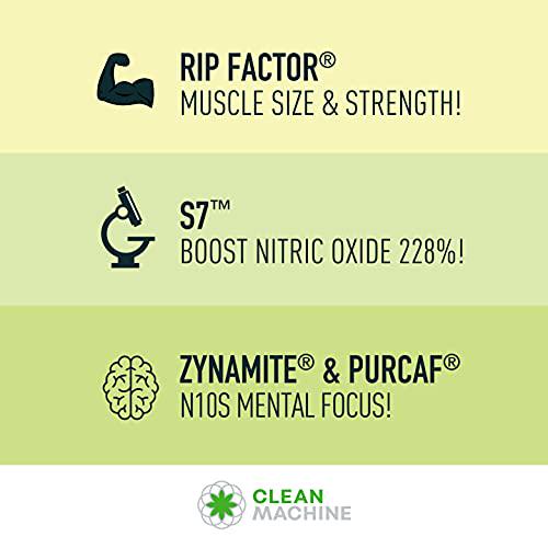 N10s - Plant Based Vegan Preworkout Powder - 4 Clinically Tested and Patented Ingredients to Increase Muscle Size, Strength, Energy and Mental Focus - 30 Servings - Cherry Bomb