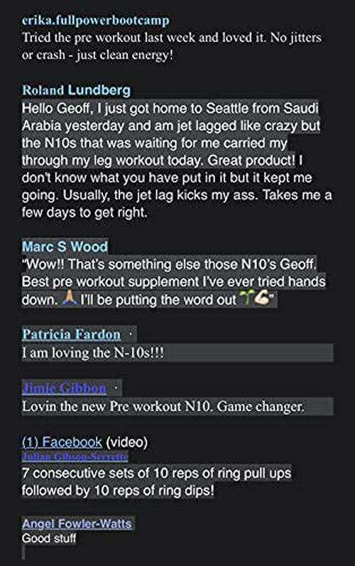 N10s - Plant Based Vegan Preworkout Powder - 4 Clinically Tested and Patented Ingredients to Increase Muscle Size, Strength, Energy and Mental Focus - 30 Servings - Cherry Bomb