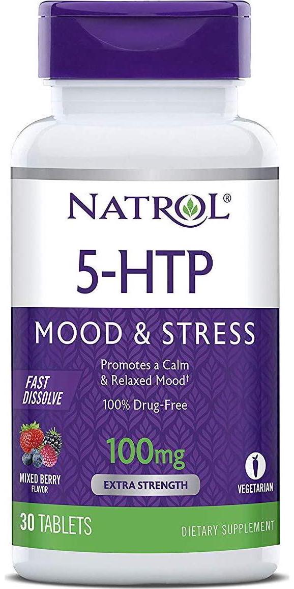 NATROL 5-HTP 100MG,FAST DISSOLVE, 30 TAB