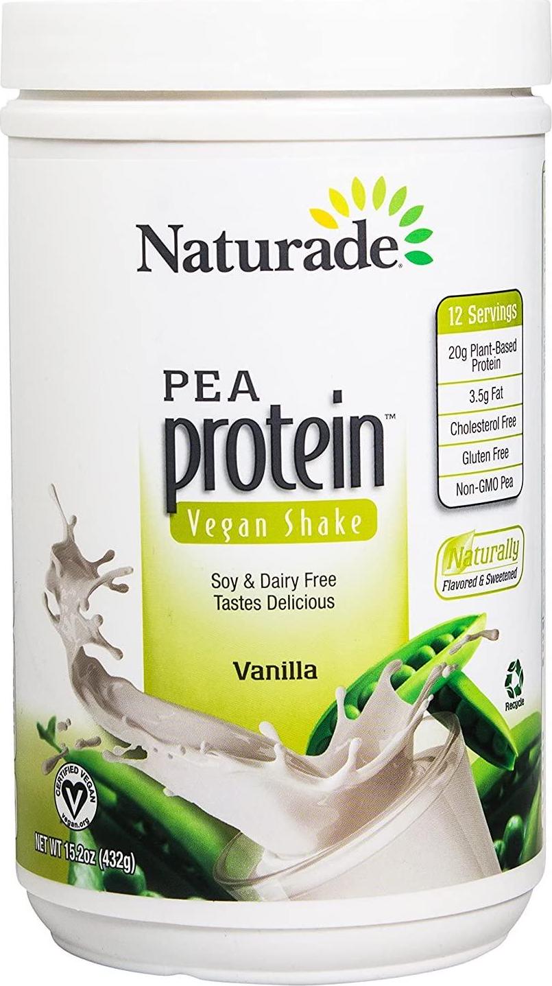 NATURADE: Pea Protein - Vanilla 12 Serving Canister, 15.2 oz