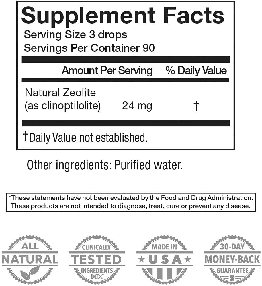 NCD 2 (Natural Cellular Defense) Activated Liquid Zeolite Drops, Waiora, Natural Body Cleanse and Immune System Support, Promotes pH Balance, Gut Health, Healthy Inflammatory Response