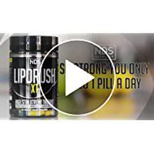 NDS Nutrition LipoRush XT - Super Concentrated Thermogenic with L-Carnitine and Teacrine for Shredding Fat - Supports Maximum Energy, Focus, Calorie Burning, Diuretic, Appetite Control (60 Capsules)