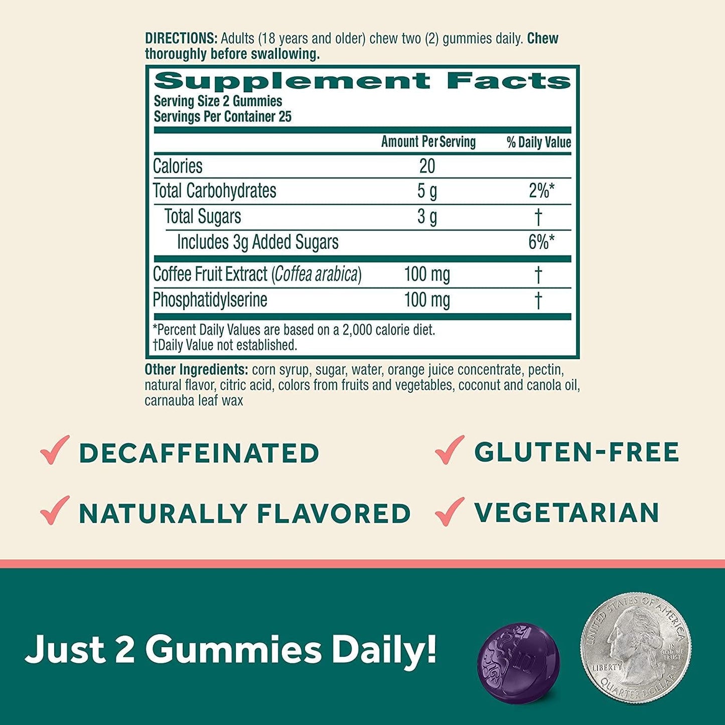 NEURIVA Original Grape Gummies (50ct) Phosphatidylserine, Gluten Free, Decaffeinated - Supports Focus, Memory, Learning, Accuracy and Concentration (Pack of 2)