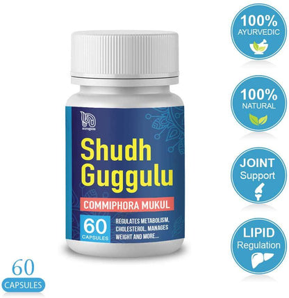 NIROGAM SHUDH GUGGULU 60 Capsules | Commiphora Mukul