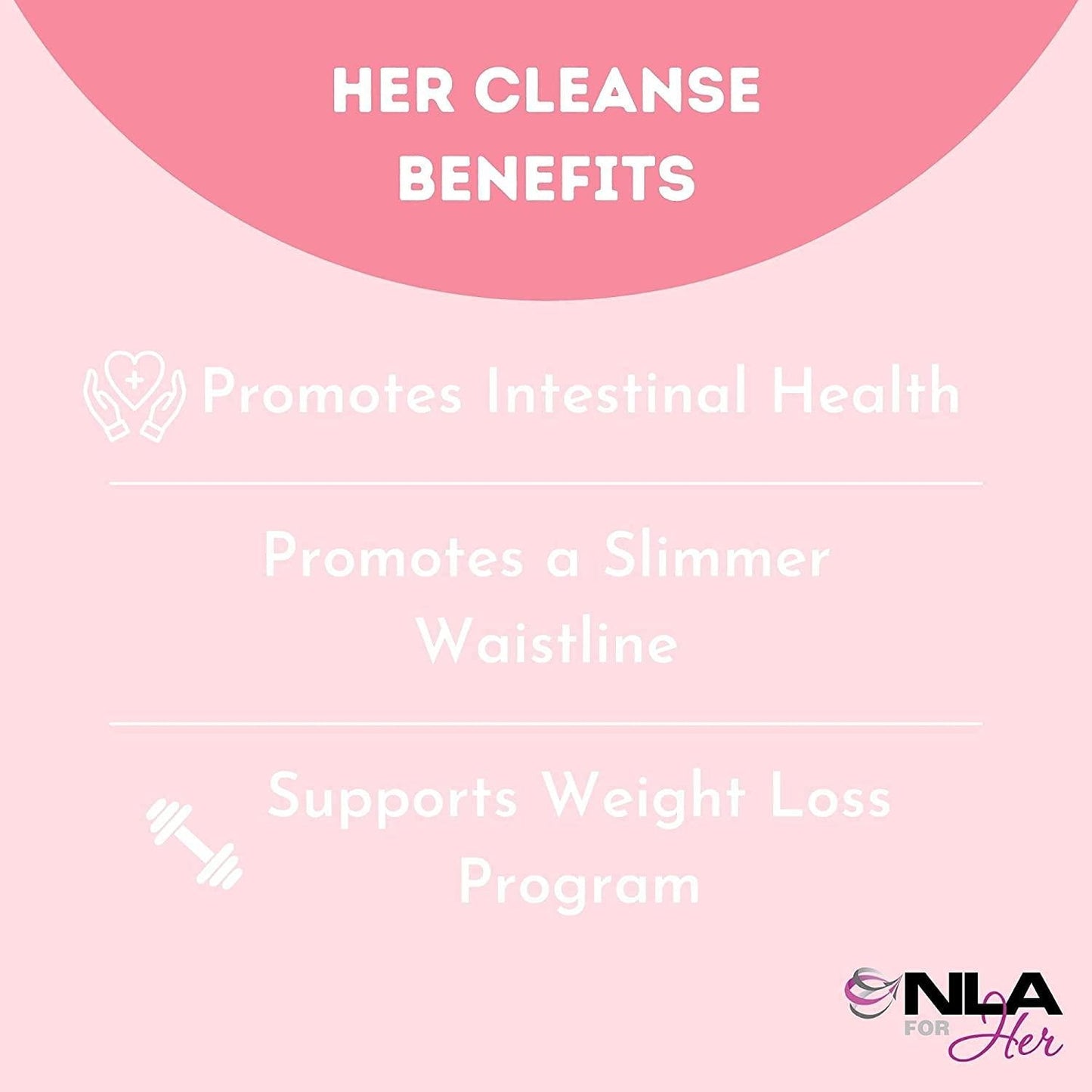 NLA for Her Cleanse - (60 Vegetarian Capsules) - Complete Detoxifier and Cleanse - Full Body Cleanse and Detox Support, Promotes Healthy Gut and Digestive System, and Prevents Bloating and Gas