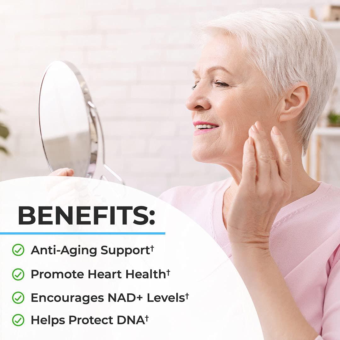 NMN Supplement - Nicotinamide Mononucleotide Powder for Healthy Aging and Energy Support - 60 Capsules