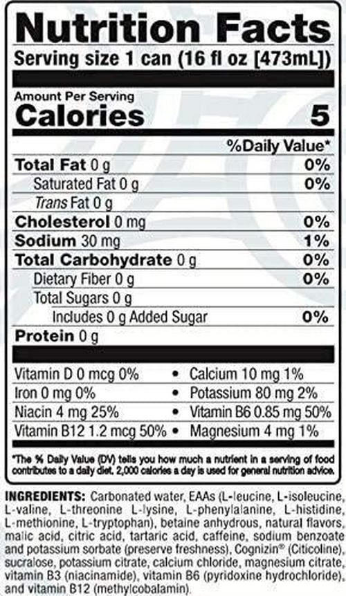 NOO Fuzion PreWorkout Energy Drink with 9 EAA Aminos Radical Skadattle (12 Drinks)