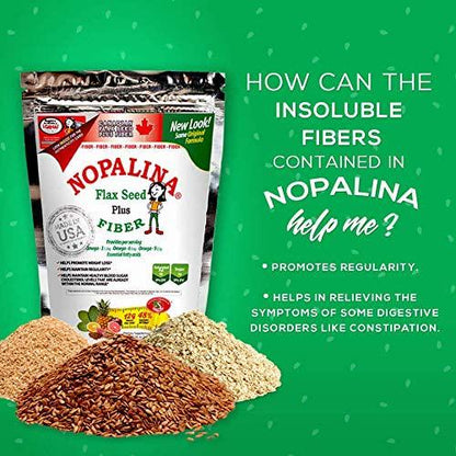 NOPALINA Flax Seed Plus Fiber 32OZ (2LB)