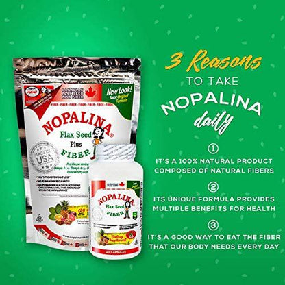 NOPALINA Flax Seed Plus Fiber 32OZ (2LB)