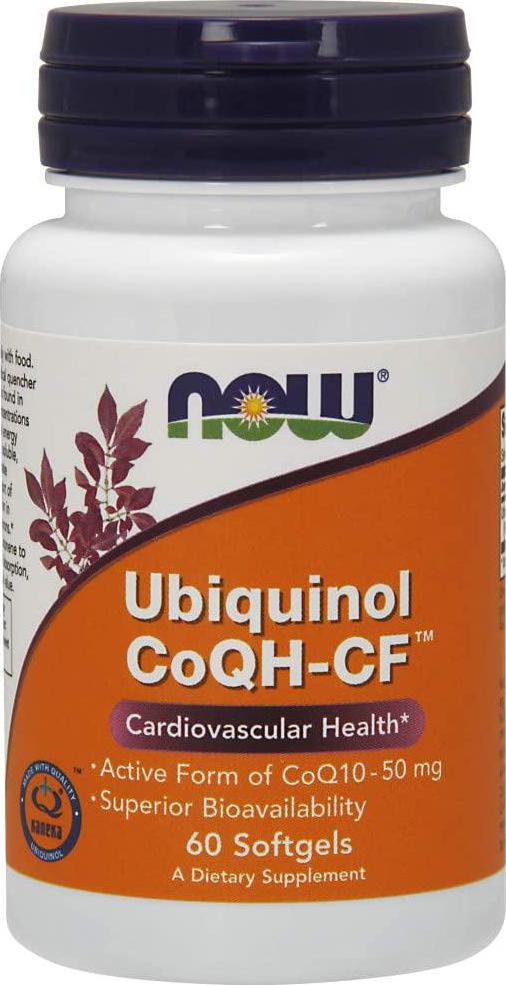 NOW Coqh-cf Ubiquinol, 50mg ,60 Softgels