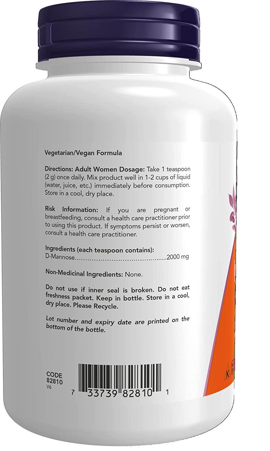 NOW D-Mannose Pure Powder, 3 oz